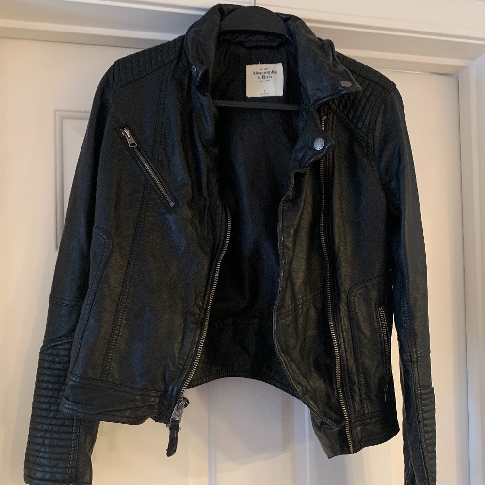 Abercrombie and Fitch faux leather jacket